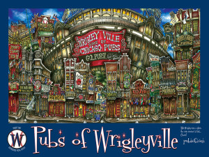 pubsOf Wrigleyville Chicago Poster