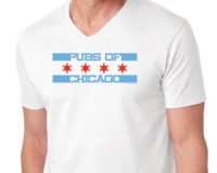 pubsOf Chicago Flag V Neck T Shirt