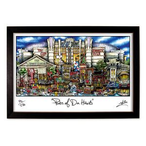 The pubsOf Blackhawks Framed Print