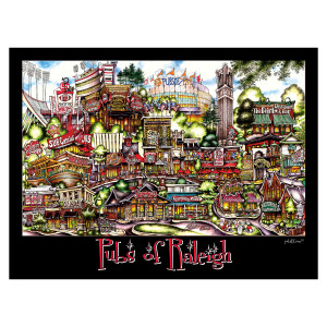 The pubsOf Raleigh Unframed Poster
