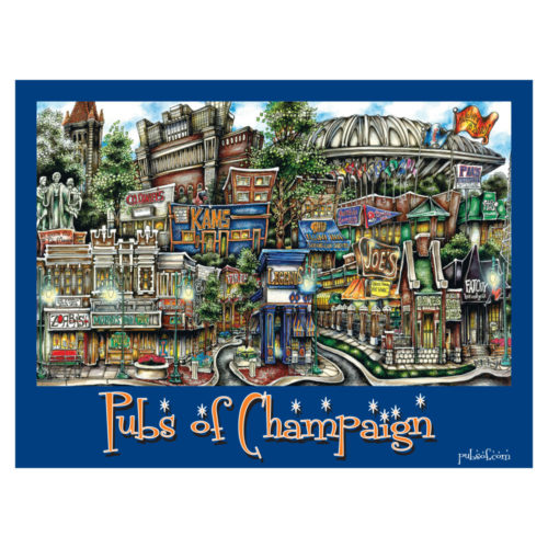 The pubsOf Champaign Poster For Gifting