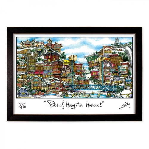 The pubsOf Houghton Framed Print