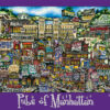 pubsOf Manhattan Poster In Purple Color
